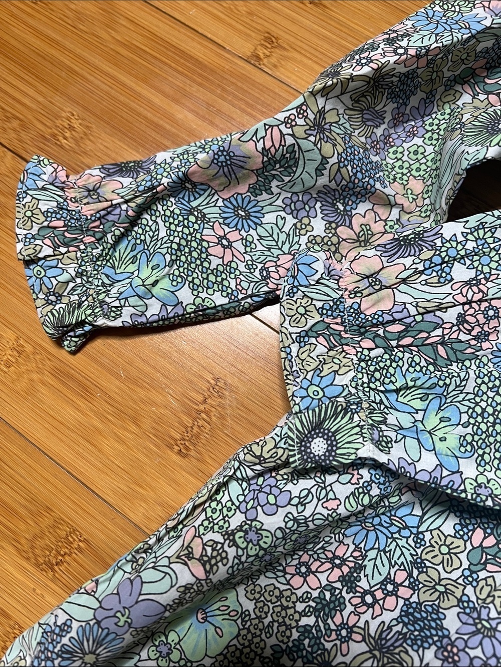 NWT Grace and James cotton ruffle sleeve dress size 3T - Picture 9 of 9